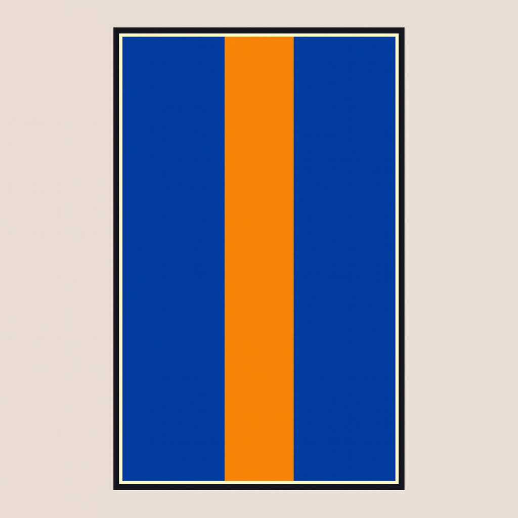 Premium Wall Display Frame for Large-Scale Model Car Sets – Blue/Orange Edition